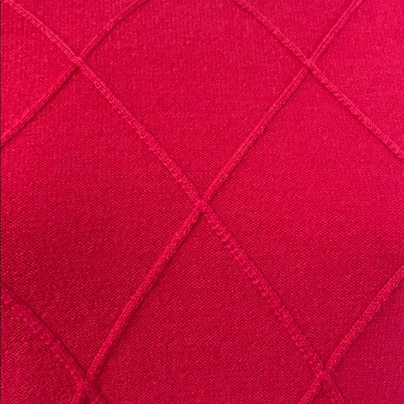 DRAPER JAMES Raspberry Argyle Merino Wool Sweater - Picture 11 of 15